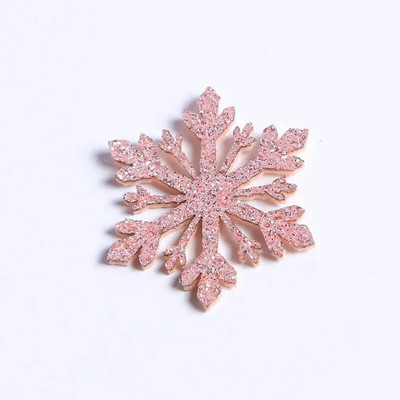 10 gab. Jauns plastmasas zelta sudraba mirdzošs pulveris sniegpārsla DIY Ziemassvētku rotājumi kulons Ziemassvētku eglīte, dekoratīva piekārta sniegpārsla