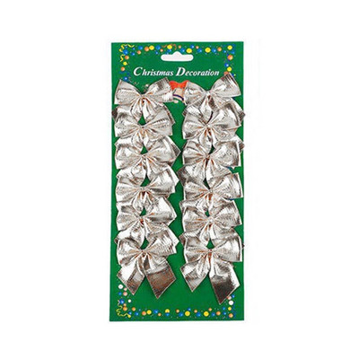 12/24/36 komada Božićna mašna Božićni ukrasi za dom Zlatna crvena mašna Božićni ukrasi za drvce Nova godina 2024. Navidad Kerst Dekor