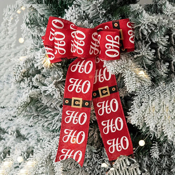 Φιόγκος Χριστουγεννιάτικα Διακοσμητικά Δώρο Κόμπος Κορδέλα Χριστουγεννιάτικο Δέντρο Γάμος Γενέθλια Γιορτινή ατμόσφαιρα Κρεμαστό στολίδι Φιόγκοι DIY αξεσουάρ