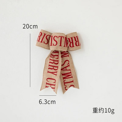 Csomós karácsonyi díszek Ajándék csomó szalag Karácsonyfa Esküvői Születésnapi Ünnep Hangulatos Medál Dísz Íjak Barkács kiegészítők