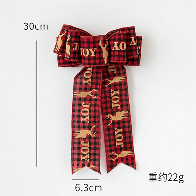 Csomós karácsonyi díszek Ajándék csomó szalag Karácsonyfa Esküvői Születésnapi Ünnep Hangulatos Medál Dísz Íjak Barkács kiegészítők