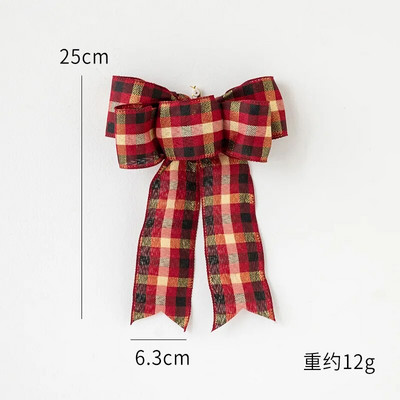 Csomós karácsonyi díszek Ajándék csomó szalag Karácsonyfa Esküvői Születésnapi Ünnep Hangulatos Medál Dísz Íjak Barkács kiegészítők