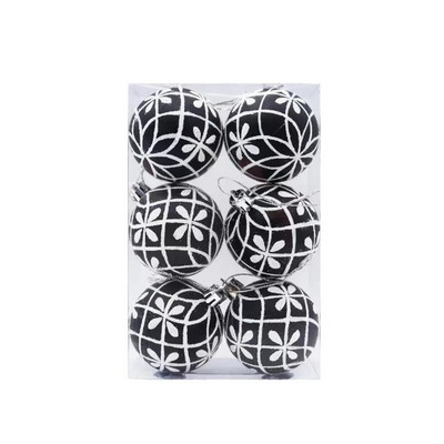 6GAB 6CM Ziemassvētku bumbu rotājums Ziemassvētku eglītes piekarināms kulons Ornamnet festivāla dekors