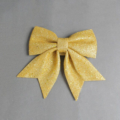 Božićna biserna mašna od pamučnog zlata u prahu Božićni ukrasi za zabavu Božićno drvce Svjetlucavi ukrasi Viseći mašni Privjesak za vijenac