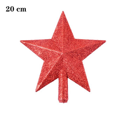 Zvijezda na vrhu božićnog drvca 15/20 cm Božićni ukrasi Sjajni zlatni prah Petokraka zvijezda Novogodišnji ukrasi Božićni ukrasi