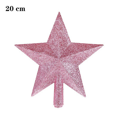 Zvijezda na vrhu božićnog drvca 15/20 cm Božićni ukrasi Sjajni zlatni prah Petokraka zvijezda Novogodišnji ukrasi Božićni ukrasi