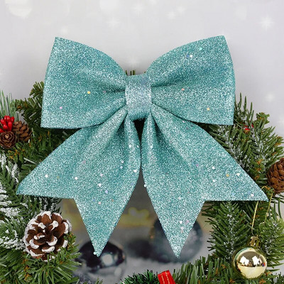 Božićna svjetlucava mašna Dekoracija DIY Božićno drvce Bowknot Viseći ukrasi Sretan Božićni dar Nova godina 2024. Navidad