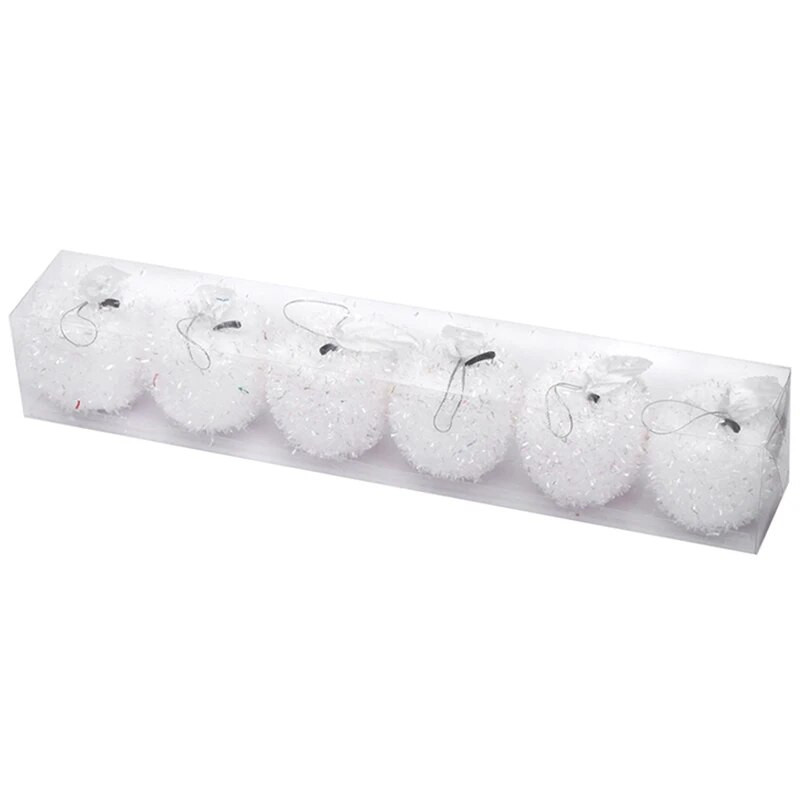 Promocija - Božićna ukrasna kugla, ukras od jabuke 60 mm, 6/pak