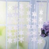 5 komada papirnatih girlandi snježnih pahuljica Winter Snowflake Party Wonderland Decorations Božićne snježne pahuljice Vrpce Vrpce Viseći ukrasi