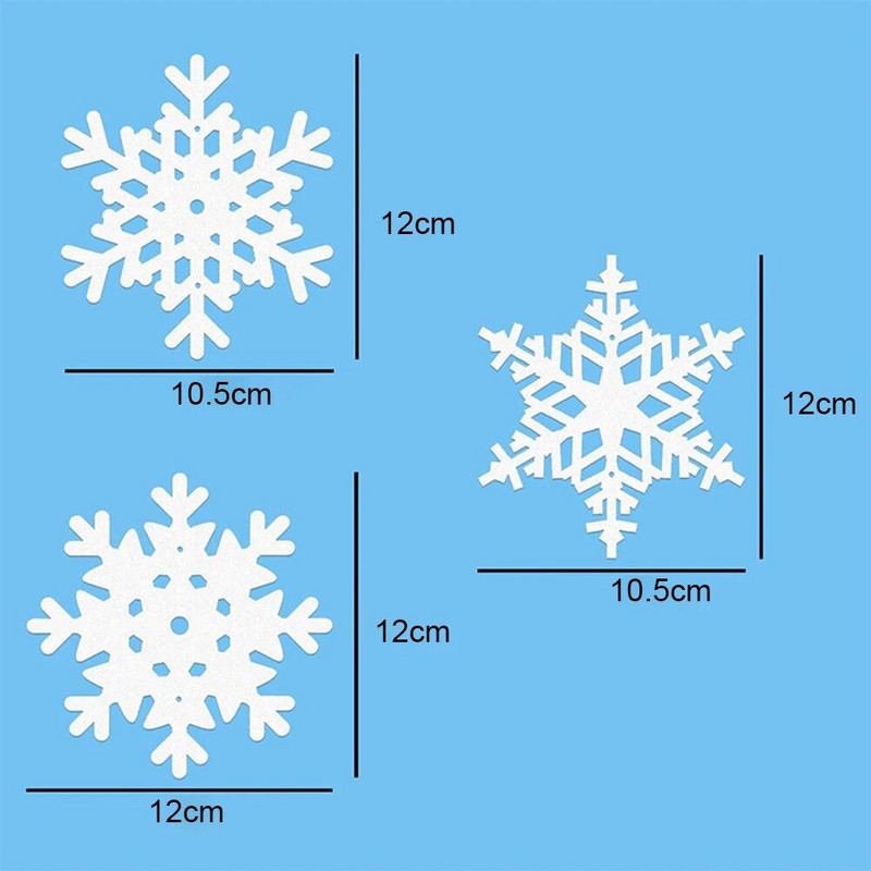 5 komada papirnatih girlandi snježnih pahuljica Winter Snowflake Party Wonderland Decorations Božićne snježne pahuljice Vrpce Vrpce Viseći ukrasi