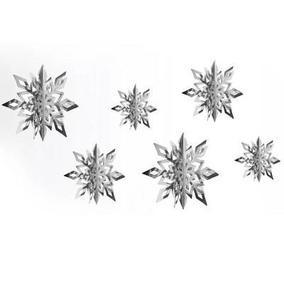 18 komada božićnih visećih snježnih pahuljica za vrata, zidne vješalice za prozore