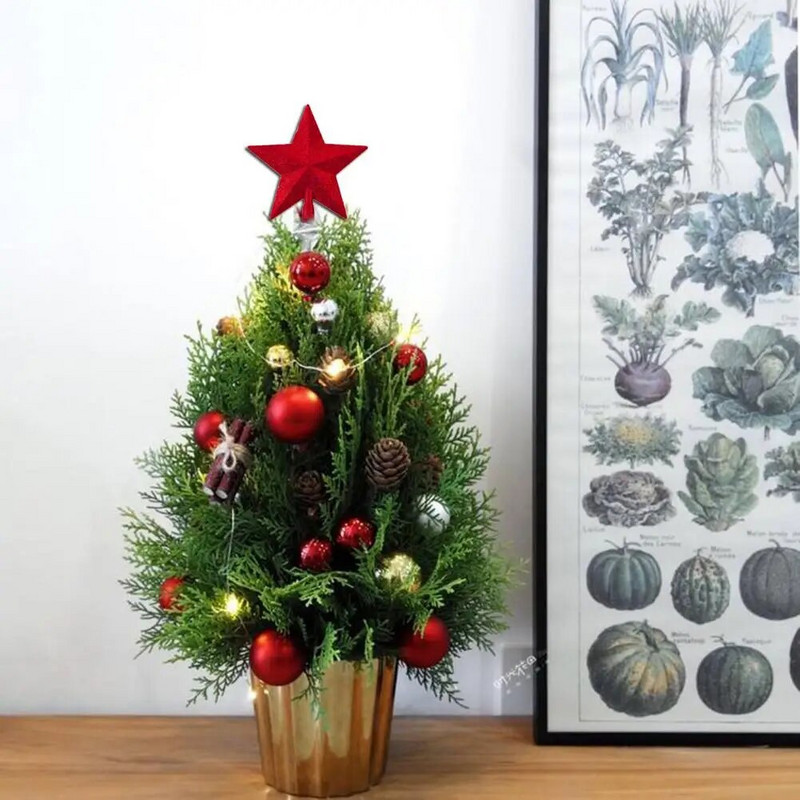 Zvjezdano drvce od 15 cm sa svjetlucavim zlatnim puderom u više boja Petokraka dekoracija na vrhu božićnog drvca Potrepštine za zabavu