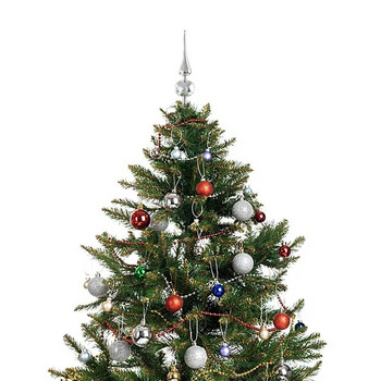 Коледно дърво Topper Звезда Коледно дърво Снежинки Орнаменти Коледна украса за дома Нова година Ноел Навидад Подарък за раждане 2024