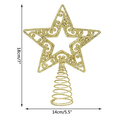 Božićno drvce Topper Star Božićno drvce Snježne pahuljice Ukrasi Božićni ukrasi za dom Nova godina Noel Navidad Natalni dar 2024.