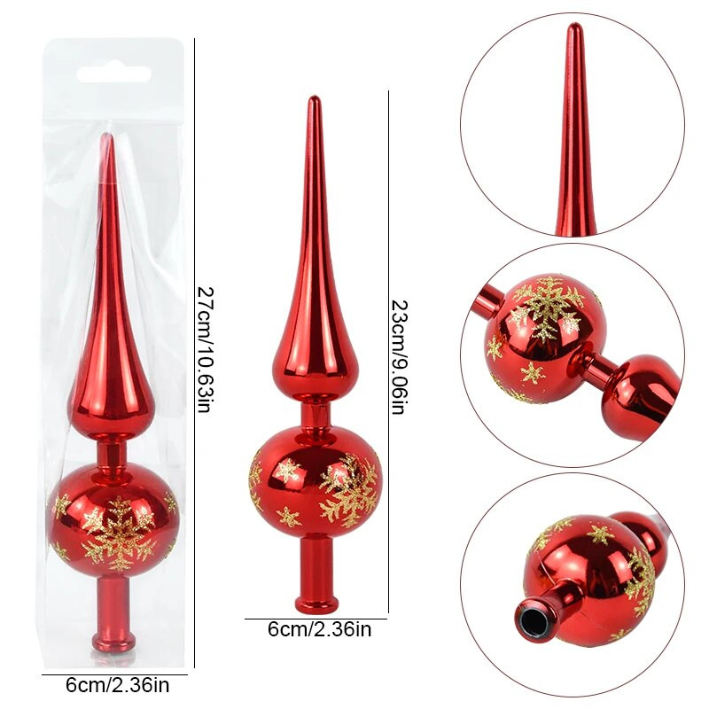 Božićno drvce Topper Star Božićno drvce Snježne pahuljice Ukrasi Božićni ukrasi za dom Nova godina Noel Navidad Natalni dar 2024.