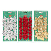 12 ks vianočných mašlí závesná dekorácia zlato strieborná červená mašľa vianočné ozdoby na stromček domáce svadobné párty novoročné darčeky krabica dekorácia