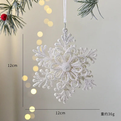 Božićni ukras u obliku pahuljica Božićno drvce Viseći ukrasi Noel dekor Feliz Navidad Božićni privjesak Sretan božićni ukras za dom