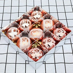 9 kom/set 6 cm plastične kuglice za božićno drvce Viseći ukrasi Božićni ukrasi Kutija za kućni novogodišnji poklon 2022. Natal Navidad privjesak