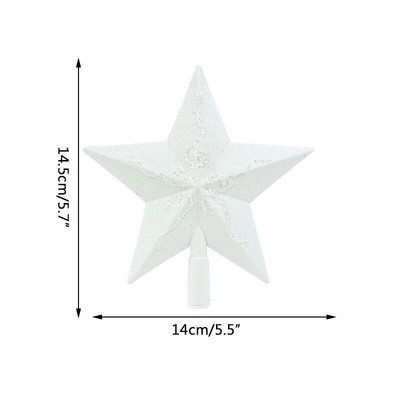 1gb zelta sudrabaini mirdzoša piecstaru zvaigzne, doba Ziemassvētku eglītes virsma plastmasas Ziemassvētku dekorēšana mājas ballītei Ziemassvētku eglīšu rotājumi
