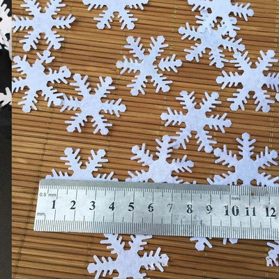 500gab Jaungada ballītes sienas uzlīmes ornaments logs Priecīgus Ziemassvētku aplikācijas Ziemassvētku dekors baltas sniegpārsliņas neaustas uzlīmes