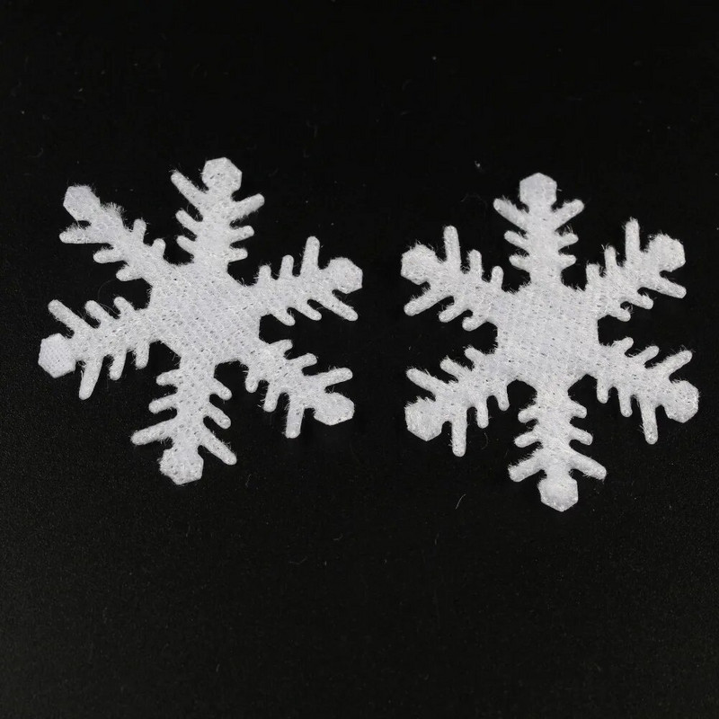 500gab Jaungada ballītes sienas uzlīmes ornaments logs Priecīgus Ziemassvētku aplikācijas Ziemassvētku dekors baltas sniegpārsliņas neaustas uzlīmes