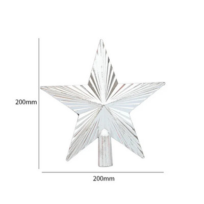 Zvjezdice na vrhovima božićnog drvca od 20 cm izdubljene Rekviziti za ukrašavanje božićnog drvca Novogodišnji božićni praznični darovi