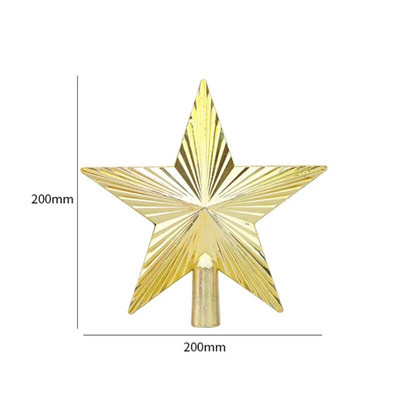 Zvjezdice na vrhovima božićnog drvca od 20 cm izdubljene Rekviziti za ukrašavanje božićnog drvca Novogodišnji božićni praznični darovi