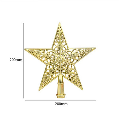 Zvjezdice na vrhovima božićnog drvca od 20 cm izdubljene Rekviziti za ukrašavanje božićnog drvca Novogodišnji božićni praznični darovi