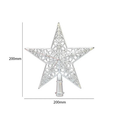 Zvjezdice na vrhovima božićnog drvca od 20 cm izdubljene Rekviziti za ukrašavanje božićnog drvca Novogodišnji božićni praznični darovi
