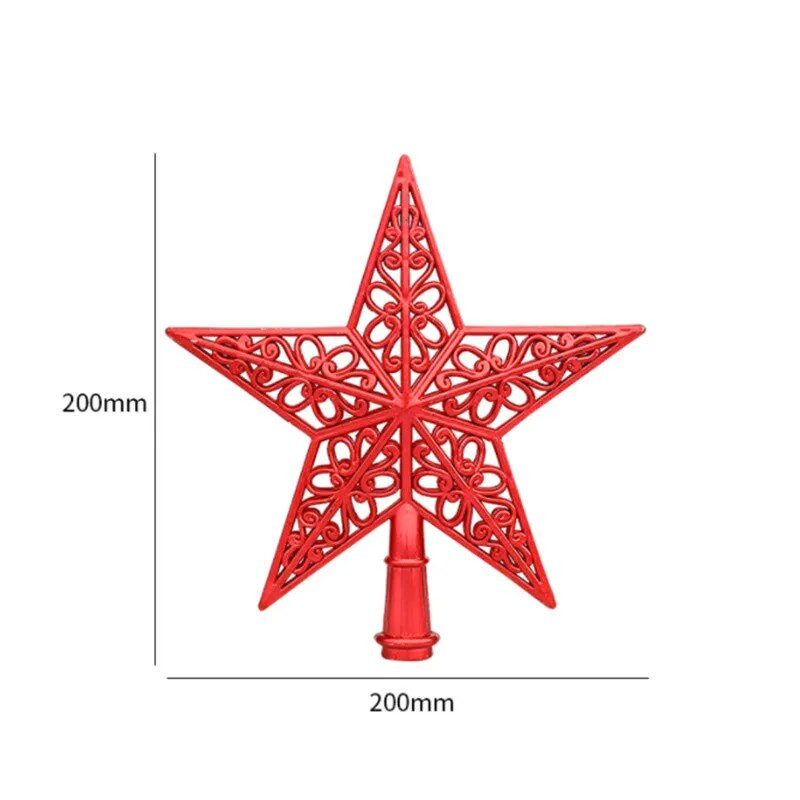 Zvjezdice na vrhovima božićnog drvca od 20 cm izdubljene Rekviziti za ukrašavanje božićnog drvca Novogodišnji božićni praznični darovi