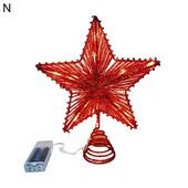 DIY rekviziti za ukrašavanje vrha božićnog drvca LED zvjezdani ukrasi potrepštine za zabave