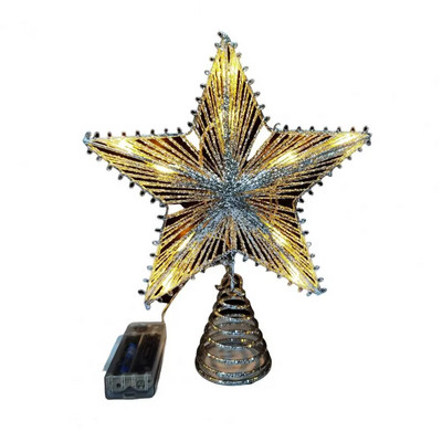 DIY rekviziti za ukrašavanje vrha božićnog drvca LED zvjezdani ukrasi potrepštine za zabave