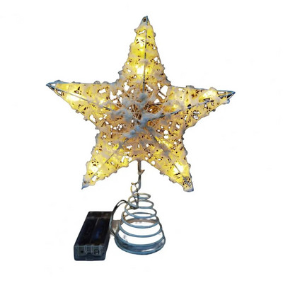 DIY rekviziti za ukrašavanje vrha božićnog drvca LED zvjezdani ukrasi potrepštine za zabave