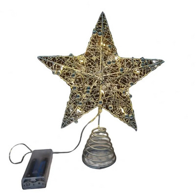 DIY rekviziti za ukrašavanje vrha božićnog drvca LED zvjezdani ukrasi potrepštine za zabave