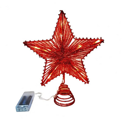 DIY rekviziti za ukrašavanje vrha božićnog drvca LED zvjezdani ukrasi potrepštine za zabave