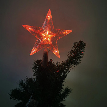 Χριστουγεννιάτικο δέντρο Star Topper LED Lighted Star Χριστουγεννιάτικο δέντρο Κορυφαία διακόσμηση Μπαταρία Powered Noel Navidad 2022 Χριστουγεννιάτικα στολίδια στο σπίτι