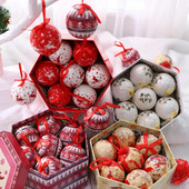 1 kom 8 cm božićni ukrasi privjesak vilinska kugla 2024 božićno drvce ukrasi poklon ukrasi privjesci kuglice slatkiši poklon kutija