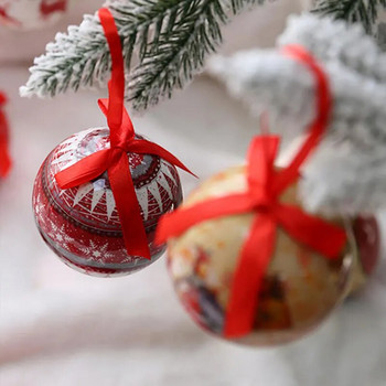 1Τμ 8cm Χριστουγεννιάτικο Στολίδι Κρεμαστό Νεράιδα Μπάλα 2024 Διακοσμήσεις Χριστουγεννιάτικου Δέντρου Δώρο Στολισμός Μενταγιόν Μπιχλιμπίδια Κουτί δώρου