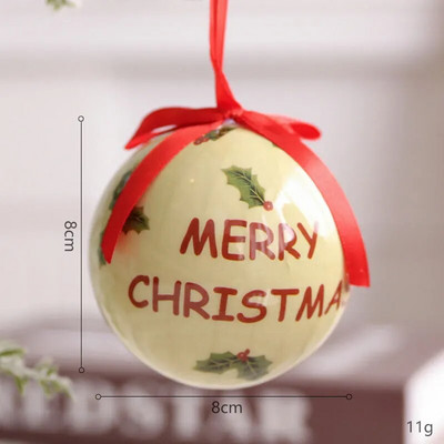1 kom 8 cm božićni ukrasi privjesak vilinska kugla 2024 božićno drvce ukrasi poklon ukrasi privjesci kuglice slatkiši poklon kutija
