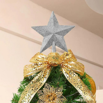 15 см звездно дърво с блясък на златен прах Оформление на сцена за многократна употреба Декорация с петолъчна звезда Коледна елха Парти консумативи