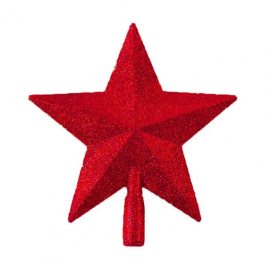 15 cm zvaigžņu koka galotnes mirdzoši zelta pulvera ainas izkārtojums Atkārtoti lietojami piecstaru zvaigžņu rotājumi Ziemassvētku eglītes galotnēm ballītes piederumi