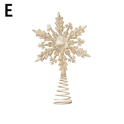 Zlatni svjetlucavi vrh božićnog drvca Željezna zvijezda Božićni ukrasi za dom Božićni ukrasi za drvce Navidad Nova godina 2023. Natal Noel