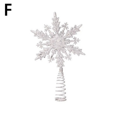 Zlatni svjetlucavi vrh božićnog drvca Željezna zvijezda Božićni ukrasi za dom Božićni ukrasi za drvce Navidad Nova godina 2023. Natal Noel