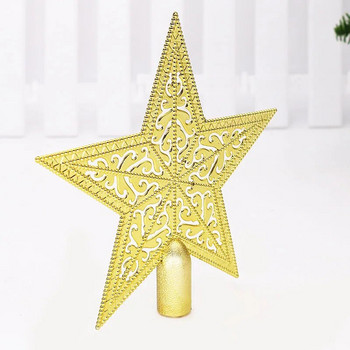 Χριστουγεννιάτικο δέντρο 15 εκ. Χρυσό Glitter Top PVC Star Χριστουγεννιάτικα στολίδια για το σπίτι Χριστουγεννιάτικα στολίδια Navidad Πρωτοχρονιά 2023 Noel