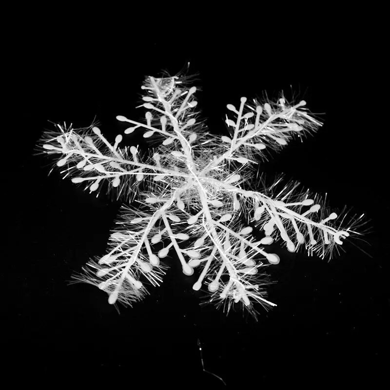 Több méretű 6 DB/csomag Karácsonyi ünnepi parti dekoráció DIY hópelyhek faldísz szállodai ablak karácsonyi kellékek