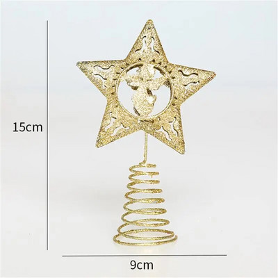 Vrh božićnog drvca Zvjezdica Krošnja drvca za božićno drvce Dekoracija svjetlucavih zvjezdanih ukrasa Potrepštine za zabavu Dječje igračke Globalno