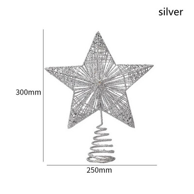 Vrh božićnog drvca Zvjezdica Krošnja drvca za božićno drvce Dekoracija svjetlucavih zvjezdanih ukrasa Potrepštine za zabavu Dječje igračke Globalno