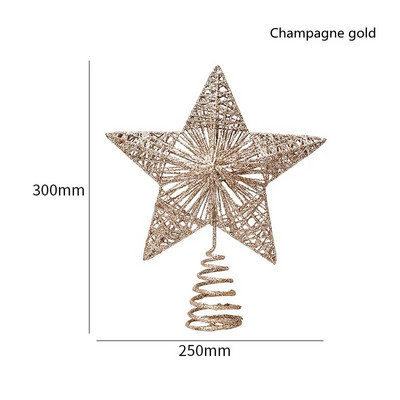 Vrh božićnog drvca Zvjezdica Krošnja drvca za božićno drvce Dekoracija svjetlucavih zvjezdanih ukrasa Potrepštine za zabavu Dječje igračke Globalno