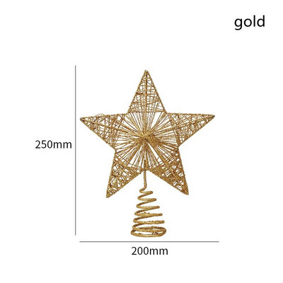 Vrh božićnog drvca Zvjezdica Krošnja drvca za božićno drvce Dekoracija svjetlucavih zvjezdanih ukrasa Potrepštine za zabavu Dječje igračke Globalno