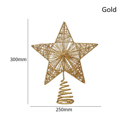 Vrh božićnog drvca Zvjezdica Krošnja drvca za božićno drvce Dekoracija svjetlucavih zvjezdanih ukrasa Potrepštine za zabavu Dječje igračke Globalno